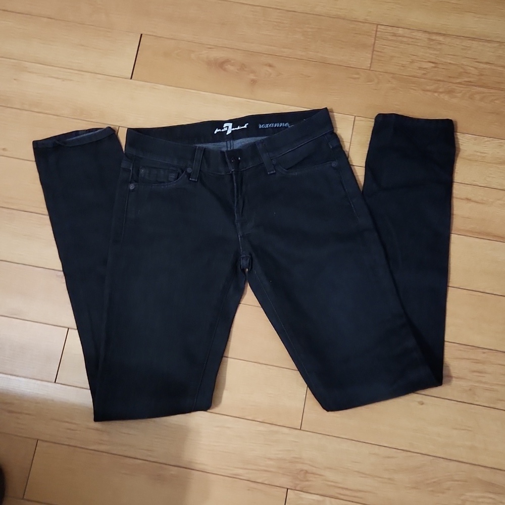 Women's 7 for all man kind Roxanne Skinny Jeans size 26 - Picture 3 of 6